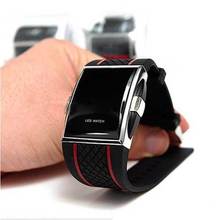TradeMee  LED Alarm Date Digital Men Women Sports Gel Quartz Wrist Watch