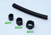 10PCS/lot AD10 Corrugated pipe card buckle Open tube Harness casing Tube head buckle Automotive wiring harness bellows