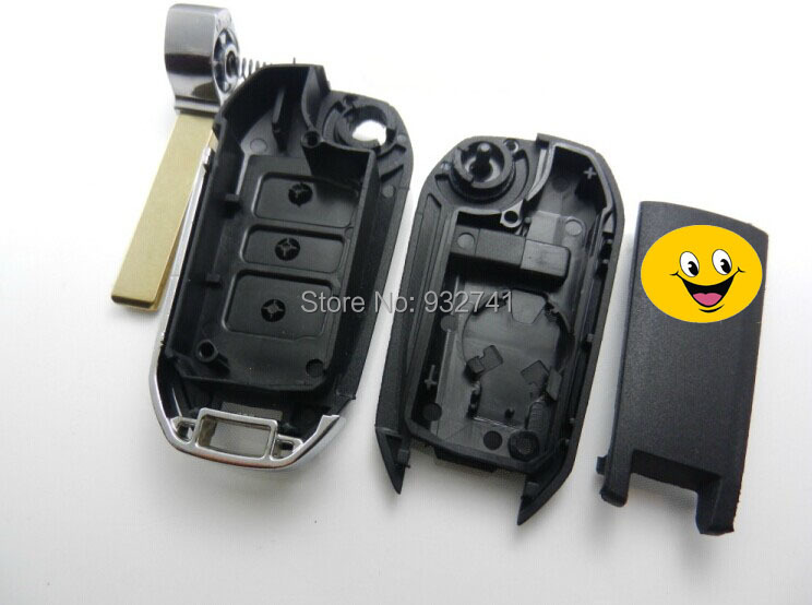 3 Button 508 Style Modified Flip Remote Key Shell For Citroen Triumph Sega C5 (HU83 Blade with Groove) (9).jpg