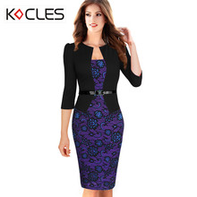 Plus Size Womens Elegant Faux Twinset Belted Striped Dot font b Tartan b font Floral Lace