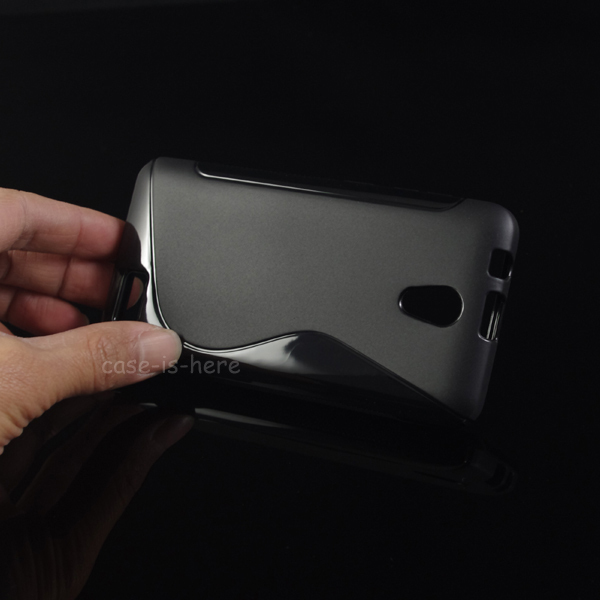 Soft S Line Wave Anti skid TPU Gel Case Skin for Lenovo RocStar A319 Smartphone Protective