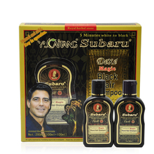 Hair color Fast black hair shampoo 5 mins Dye Hair Into Black herb natural faster black hair Restore shampoo 100ml*2