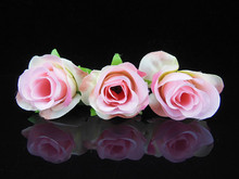 2015 New Fashion 100 Pcs Fabric Bud Rose Flower Hair Clip Hair Pins Bridal Wedding Hair