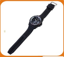 NEW HOT outdoor sport Luxury Military Pilot Aviator Army Style black Silicone WRIST WATCH for MEN