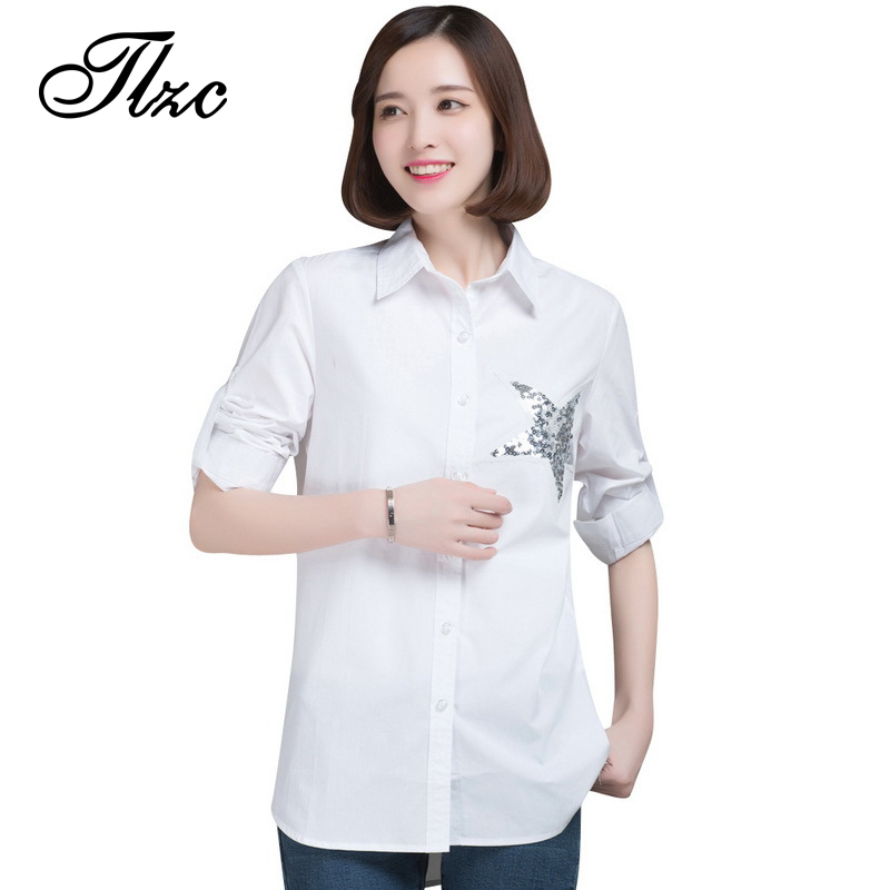 tlzc new arrival white blouse autumn casual cotton shirts size m xl appliques pattern tlzc new arrival white blouse autumn casual cotton shirts size m xl appliques pattern