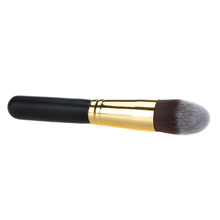 2015 Beauty Make Up Brush For Woman Golden Cosmetic Brush Face Makeup Blusher Powder Foundation Tool