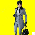 Free shipping Hot sale 2016 Brand men s woolen coat business casual jacket Slim Korean Double