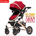 baby stroller folding two way shock absorbers four wheel baby stroller