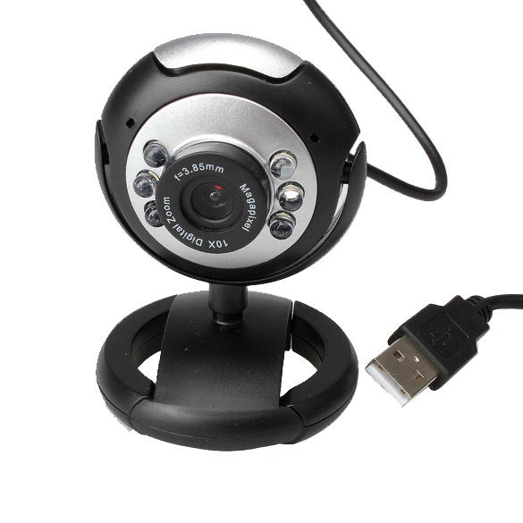 Лучшие продажи 8 мега пикселей 50 м 6 из светодиодов USB веб-камера камера с микрофоном для портативных пк компьютер бесплатная доставка CLSL