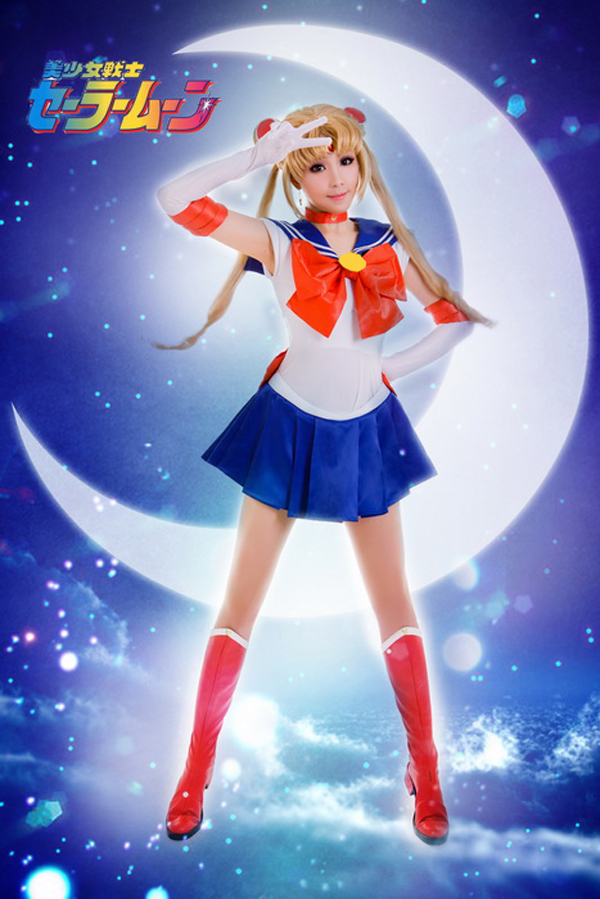 Buy Free Shipping Sailor Moon Tsukino Usagi Sailor Dress Anime Cosplay Costume