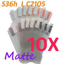 10pcs Matte screen protector anti glare phone bags cases protective film For SONY S36h Xperia L
