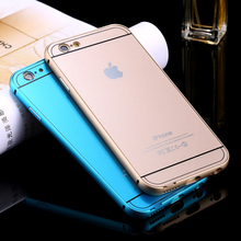 5S Metal Case Aluminum Frame Acrylic Back Cover For iPhone 5 5S Accessories New Popular Hybrid