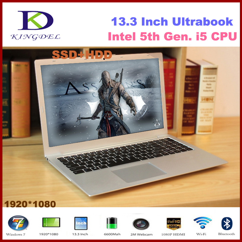13 3 inch Ultrabook laptop Intel i5 5200U Dual Core CPU 8GB RAM 128GB SSD 1080P