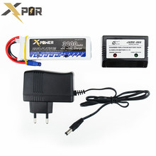 Lipo battery 11.1V 3s 3000mAh 30C max 35C EC3 plug 1pcs Xpower batteries with charger for RC Helicoptes Airplane drone parts