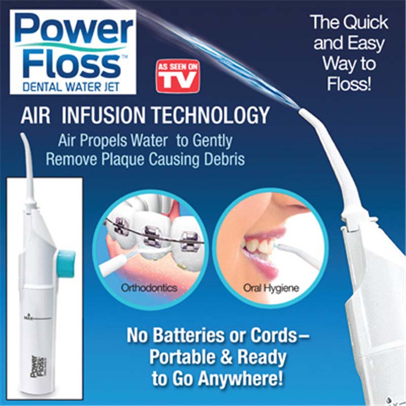 Power Floss Dental Water Jet Cords Tooth Pick Braces No Batteries Useful and easy taking