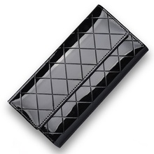 Fashion 2015 New Sale Hasp PU Leather Female Wallet Famous Brand Solid Color Women Clutch Casual