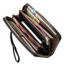 2016 new arrival leather men wallets quality PU long clutch fashion designer card holders business handbags clips purse pocket