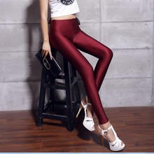 Free Shipping 2016 Solid candy Neon Leggings Sport High Stretched Gym Fitness Plus Size Ballet Dancing Pants 20 Colors Drop