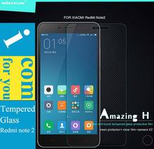 Подлинная Nillkin удивительный н закаленное стекло протектор для Xiaomi редми примечание 2 красный рис Hongmi примечание 3 9 H 0.33 мм