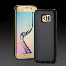 Newest Fashion Magical Black White Anti gravity Nano Suction Mobile SmartPhone Case For Samsung Galaxy 6 Egde Adsorbed Car cover