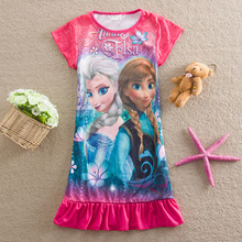 New 2015 summer style Anna Elsa dress children clothing girls dress kids girls princess dress girl