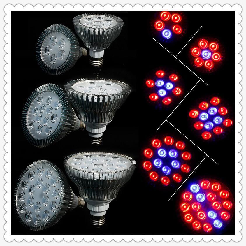  10X Full Spectrum LED Grow Lights 21W 27W 36W 45W 54W E27 LED Grow Lamp PAR 38 30 Bulb For Flower Plant Hydroponics System Grow Box Via DHL