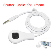 Freee shipping Smart phone Camera Remote Control Shutter Cable Line Shutter Release for  iphone 5 5s/4 4s  CL-40