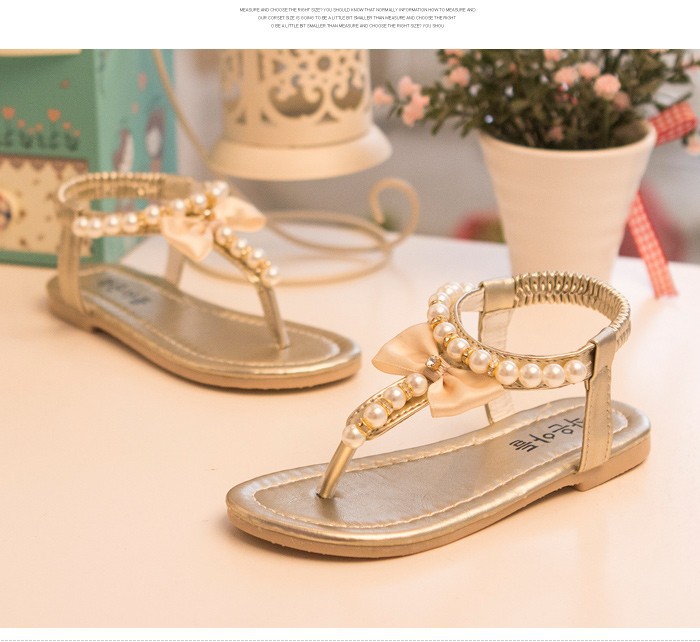 New 2015 Summer Girls Sandals Ankle Flat Beautiful Beading Girls Shoes Fashion Children Sandals Patent Leather Sandalia Infantil free shipping (6)