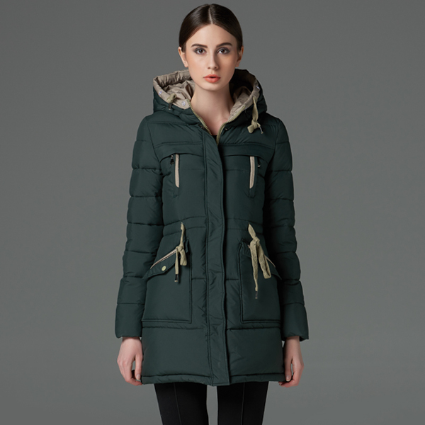 Ms icebear2015 new winter long thickening warm specials cotton padded clothes coat nut have big yards