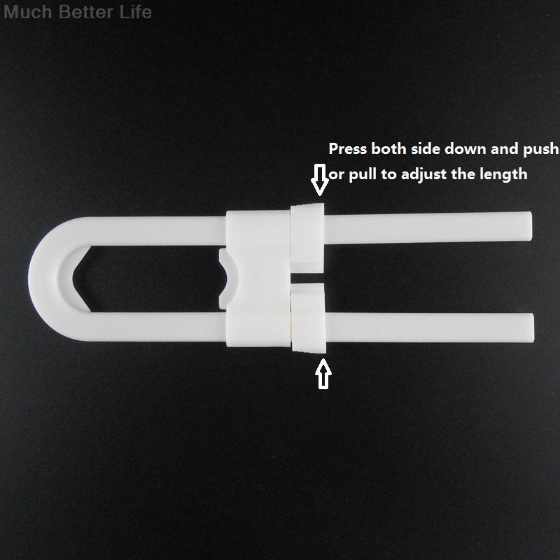 4 pcs New Long Plastic U shaped Adjustable font b Baby b font Kids Child Infant