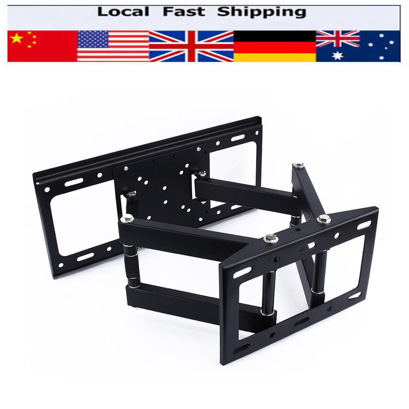 Full Motion Plasma LCD LED TV Wall Mount Wall Rack Fit 26 32 37 40 42 46 47 50 52 55inch