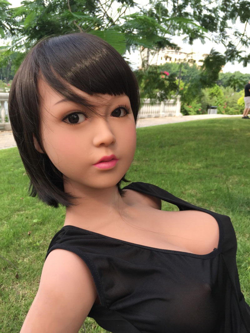 silikon feste mini love doll mit skelett japanische künstliche vagina