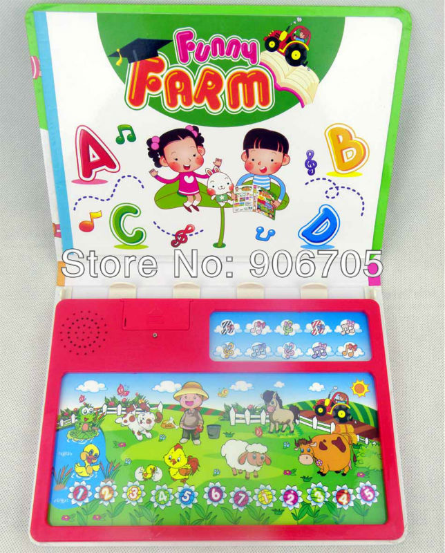Free shipping Y-Book Farm Book Educational Toys For Baby, Y Pad Series educational toys book With 4 pcs colour pages,5PCS/Lot