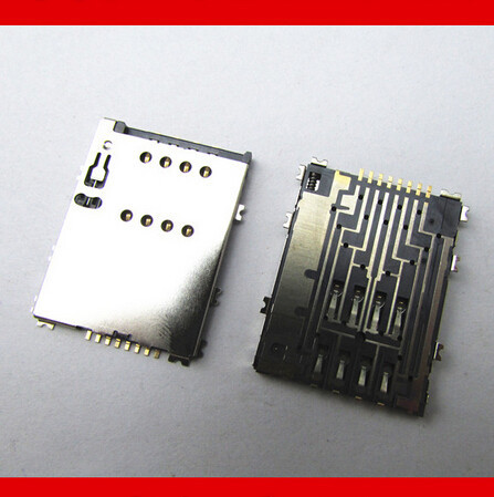 Original sim card slot for Samsung W899 P6800 W999 P7500 S5750 I8530 sim slot adapters Free shipping with tracking number