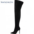 Over The Knee Boots Winter Fashion Black Brown High Quality Genuine Leather High Boot Large Size