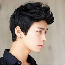 Handsome boys short new vogue sexy Korean men’s male hair Cosplay    Heat Resistant queen no lace Hair wigs
