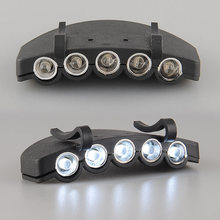 5LED Headlight HeadLamp Flashlight Cap Hat Torch Head Light Lamp Outdoor Fishing Camping Hunting Clip On