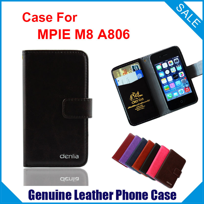 MPIE M8 Case High Quality Genuine Filp Leather Exclusive Cover For MPIE M8 A806 case tracking