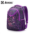 Luxcel two color fashion backpack casual women bag W printing schoolbag for girls teenage rucksack mochila