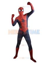2015 New Ultimate Spider-Man costume 3D Shade Pattern halloween cosplay Spiderman Superhero Costume zentai suit free shipping