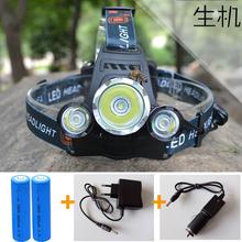 6000Lm CREE XML T6+2R5 LED Headlight Headlamp Head Lamp Light 4-mode torch +2×18650 battery+EU/US Car charger for fishing Lights