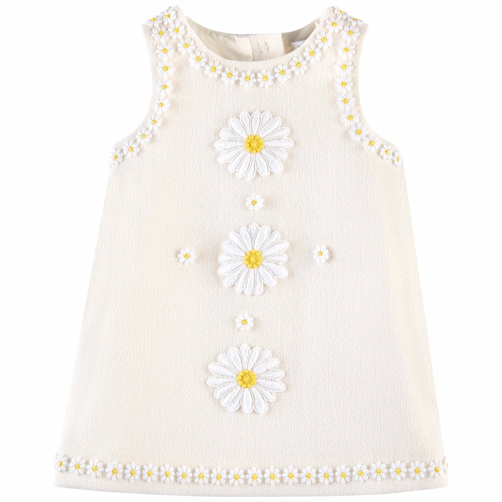 Summer Yellow Linen Toddler Dress