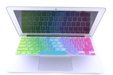 Rainbow Silicone keyboard cover for Apple macbook Air Pro Retina 13 15 17 Protective Stickers for mac book laptop Skin Film US