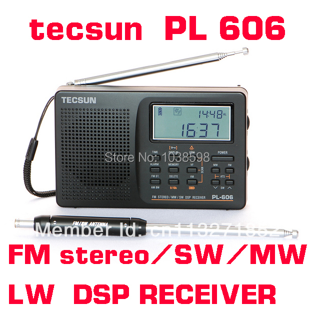 Tecsun PL-606 Digital PLL Portable Radio FM Stereo/LW/SW/MW DSP Receiver Nice