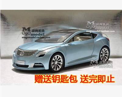 BUICK RIVIERA 1:18 Shanghai GM origin car model Concept cars blue Gull-wing doors kids toy limit collection gift