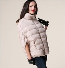 2015 Sale Full New Ladies Fashion Down Coat Winter Jacket Outerwear Bat Sleeve In Thick Women