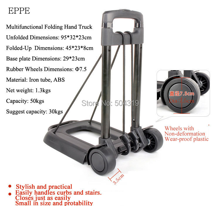 Folding Hand Truck shopping cart luggage cart folding shopping trolley