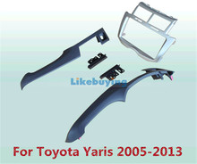 2 Din Car Frame Dash Kit / Car Fascias / Mount Bracket Panel For Toyota Yaris 2005 2006 2007 2008 2009 2010 2011 2012 2013