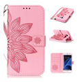 A3 A5 J3 J5 J7 2016 Grand Neo 9080 Emboss Flower Leather Flip Cover Wallet Case