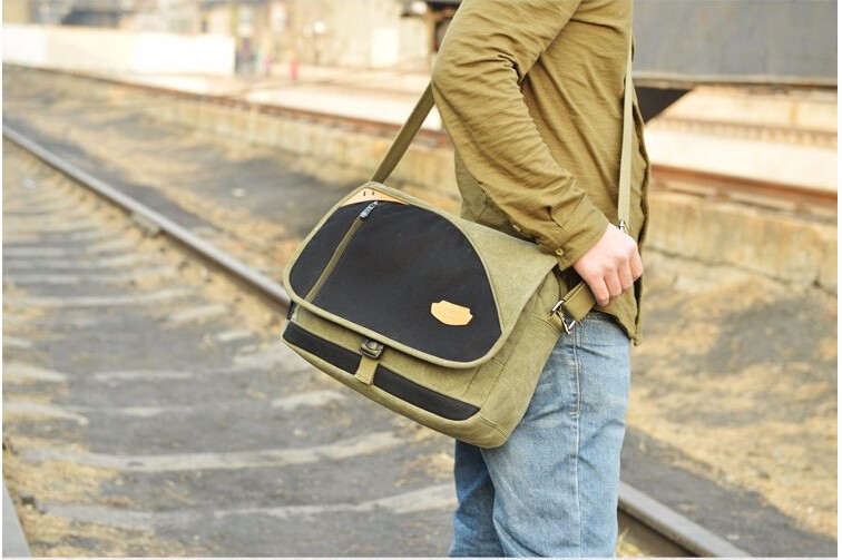 New Fashion Men Messenger Bags Sport Canvas Male Shoulder Bag Casual Outdoor Travel Hiking Military Messenger Bag (2)